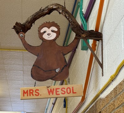 One of the carved animals that Jacob Flores created. 