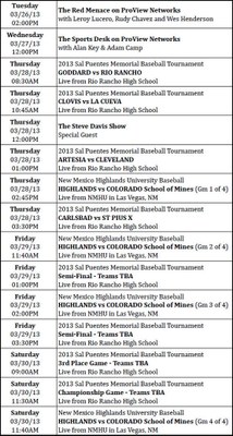 proview-march-25-30-schedule