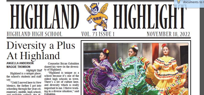 Highland Highlight newspaper