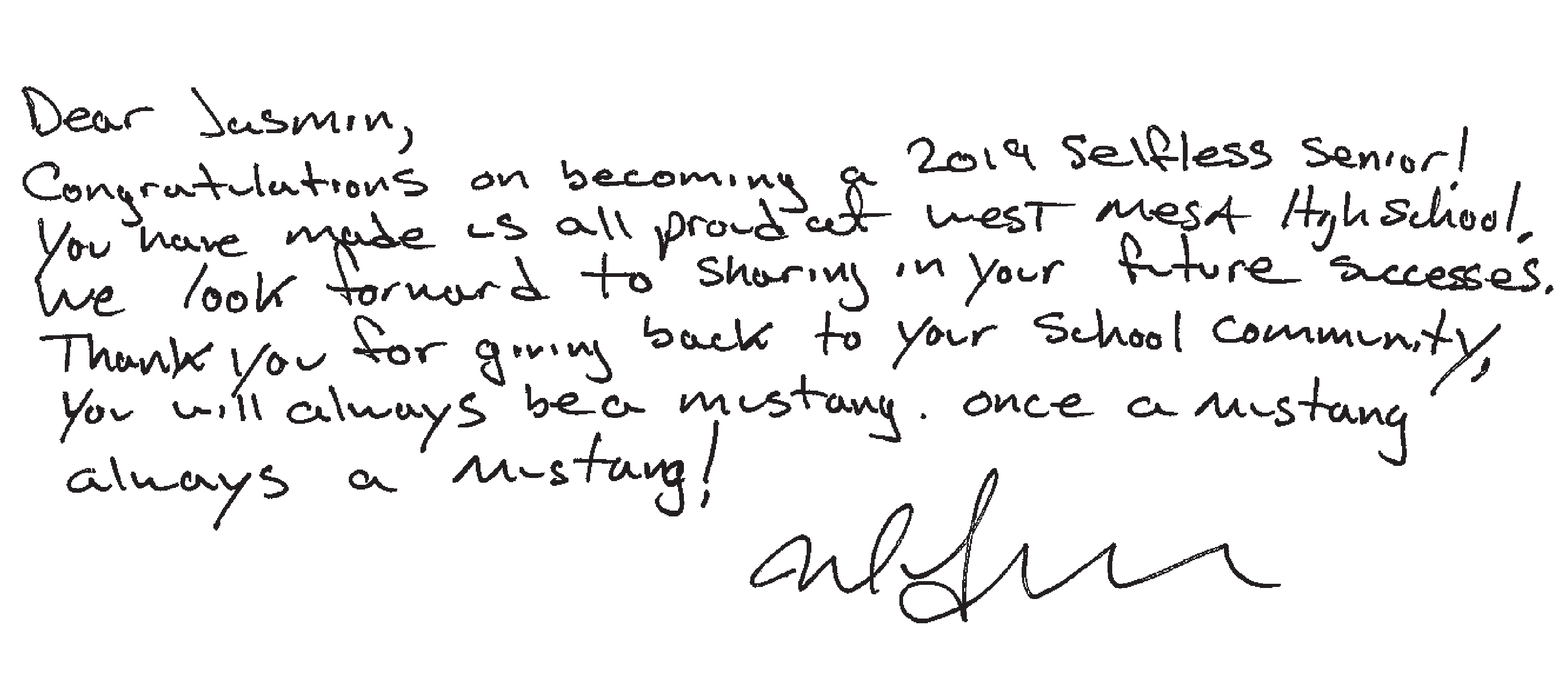 Jasmin Alcala Note