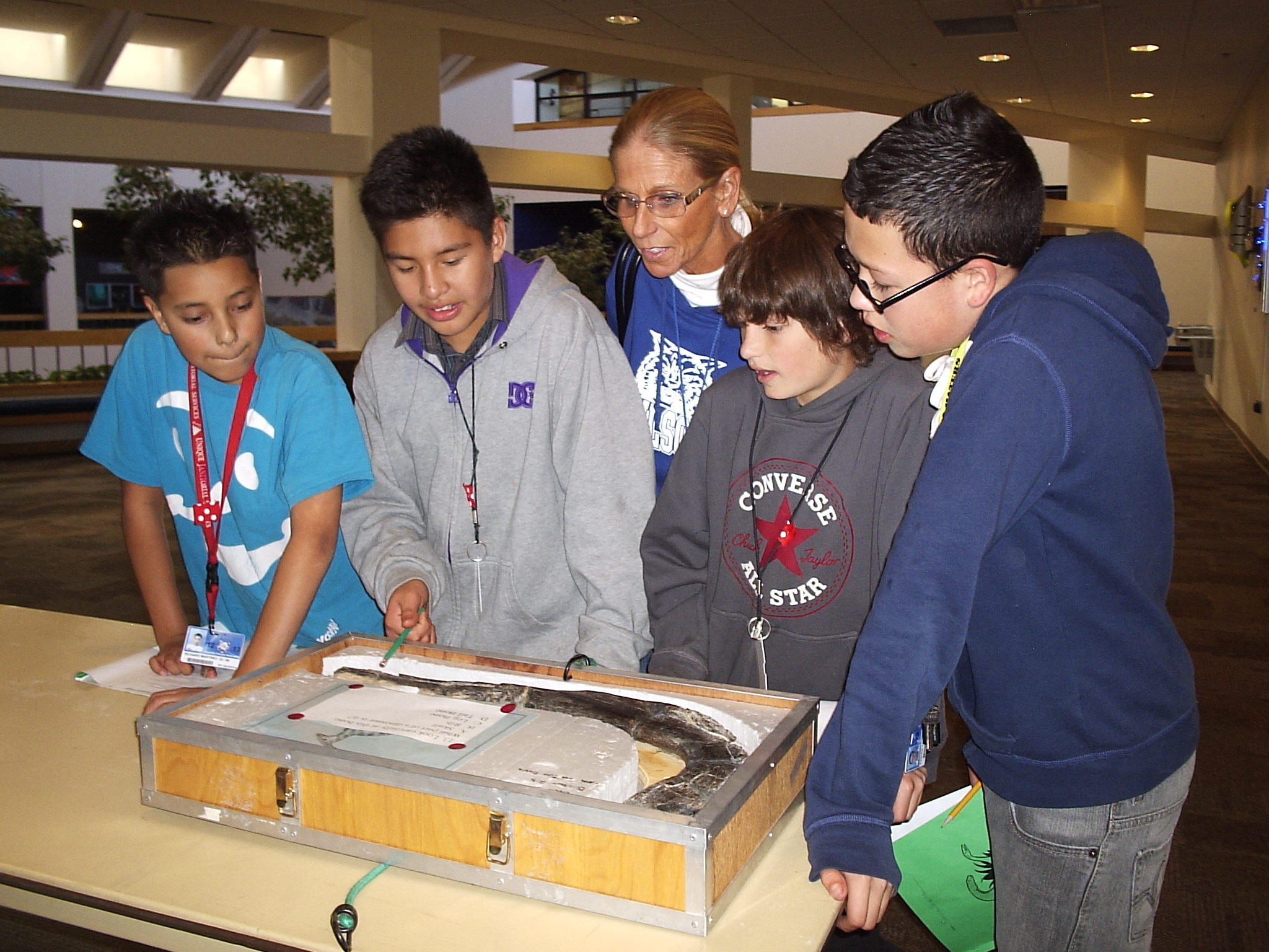 Wilson MS 6th graders at NMMNHS