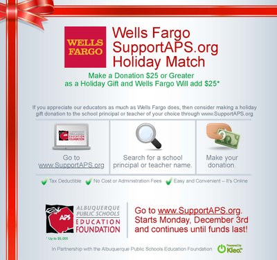 Wells Fargo Holiday Match 2012 