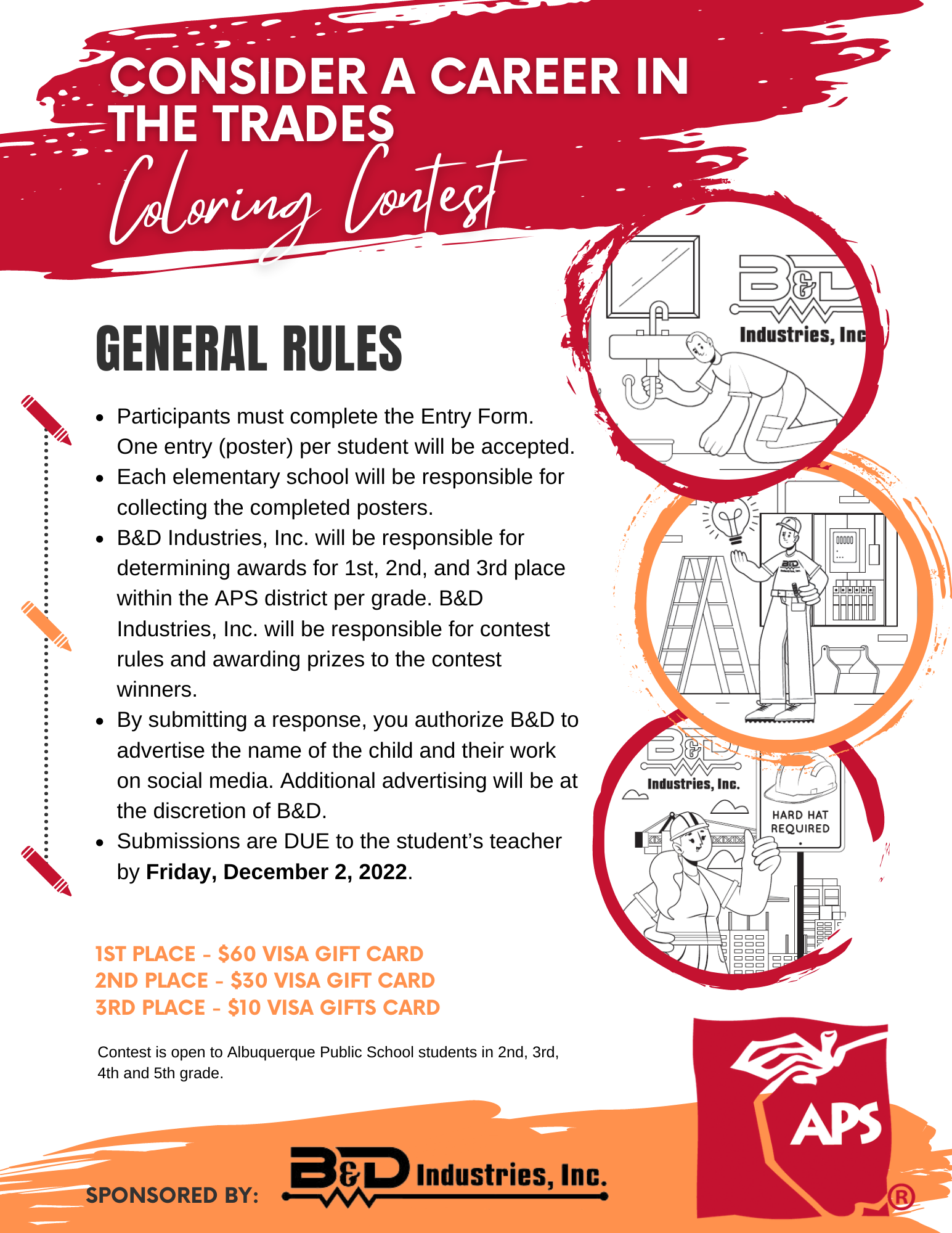 B&D Coloring contest