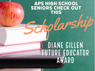 APS High School Seniors: check out this scholarship! Diane Gillen Future Educator Award