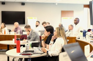 school staff in a professional development event