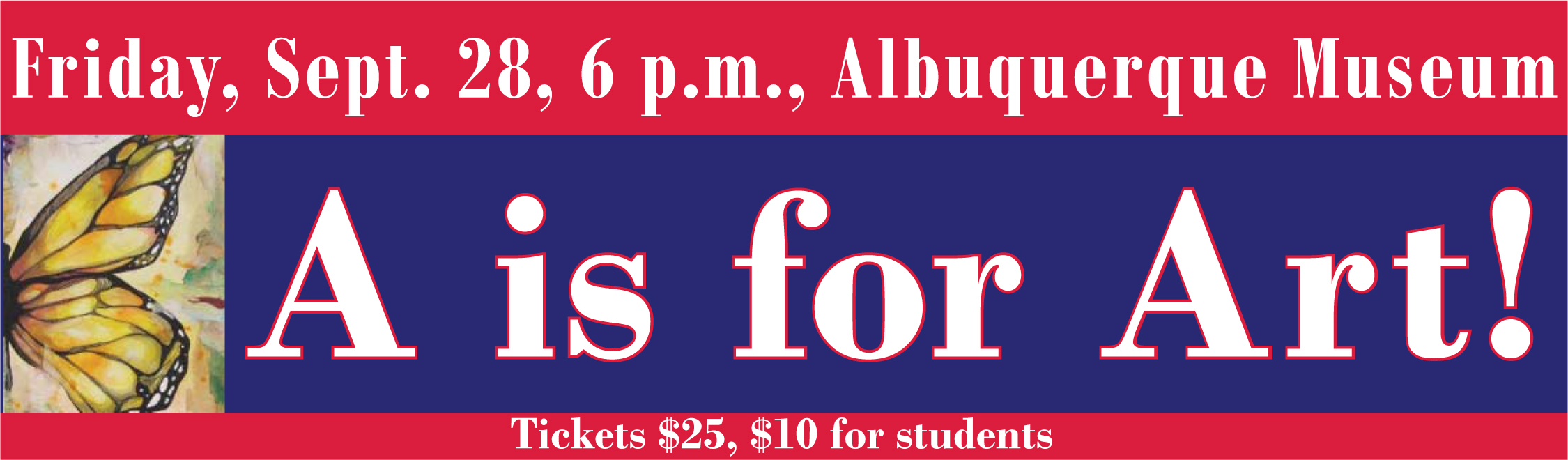 A is for Art! banner 8-23