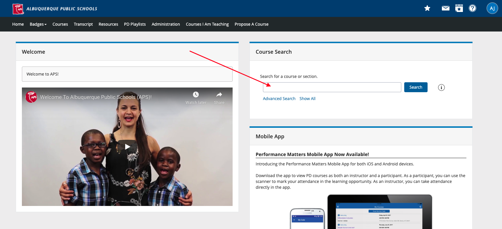 PPL Course Search