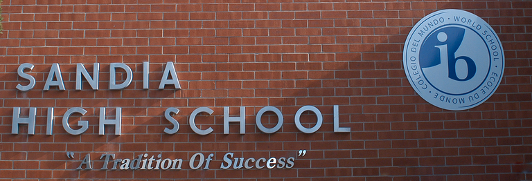 Sandia HS and IB signage Sandia HS and IB signage
