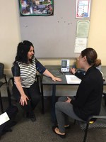 M&O Employee having a blood pressure check