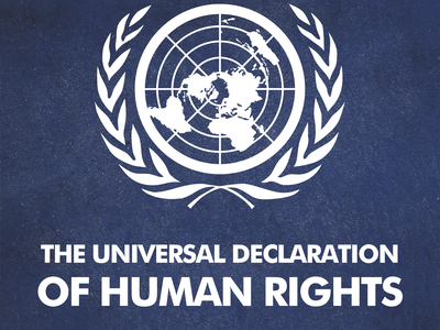 United Nations Logo, The Universal Declaration of Human Rights
