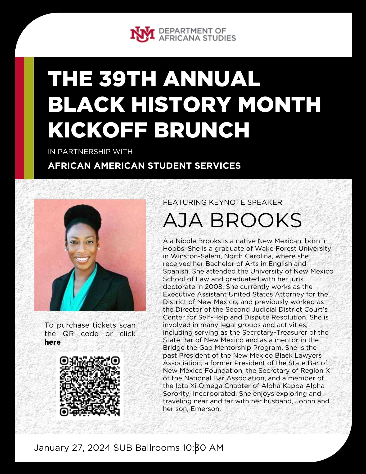 The 39th Annual Black History Month Kickoff Brunch