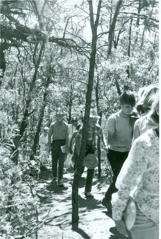 Children on trail in 1960s