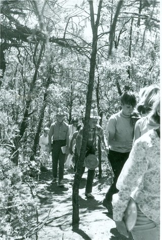 Children on trail in 1960s Children on trail in 1960s