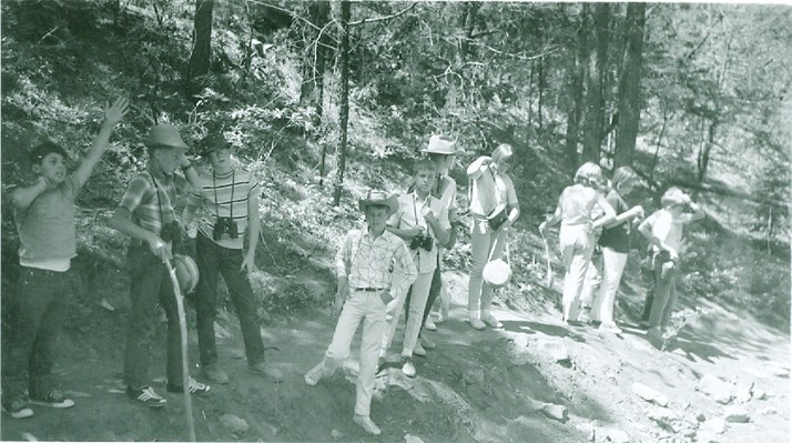 Students participating in outdoor education program at the SMNHC in the late 1960s.