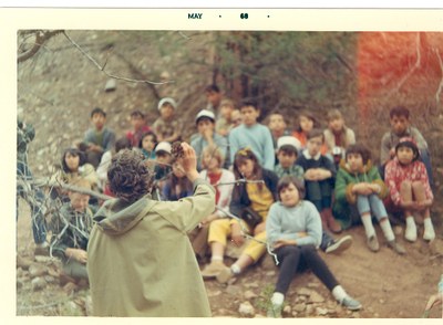 Vera Snyder teaching students in May 1968