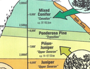 Chart of Sandia mountain life zones