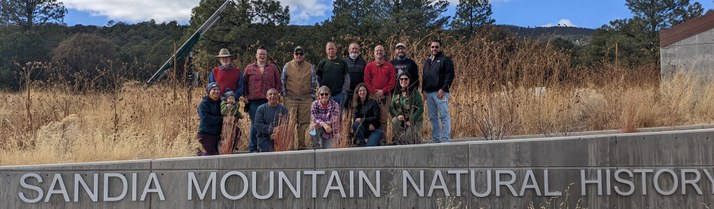 All of the SMNHC staff and some of the volunteers in December 2021.