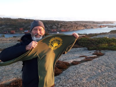 SMNHC Educator Steven Henley visiting Ytre Hvaler nasjonalpark in Norway   