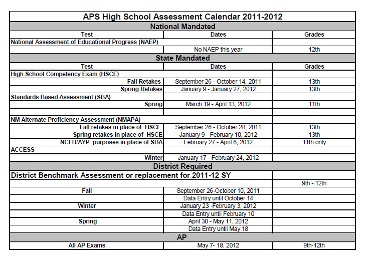 highschoolcalendar20112012.jpg — Albuquerque Public Schools