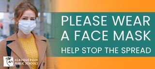 Please wear a face mask. Help stop the spread. Please wear a face mask. Help stop the spread.