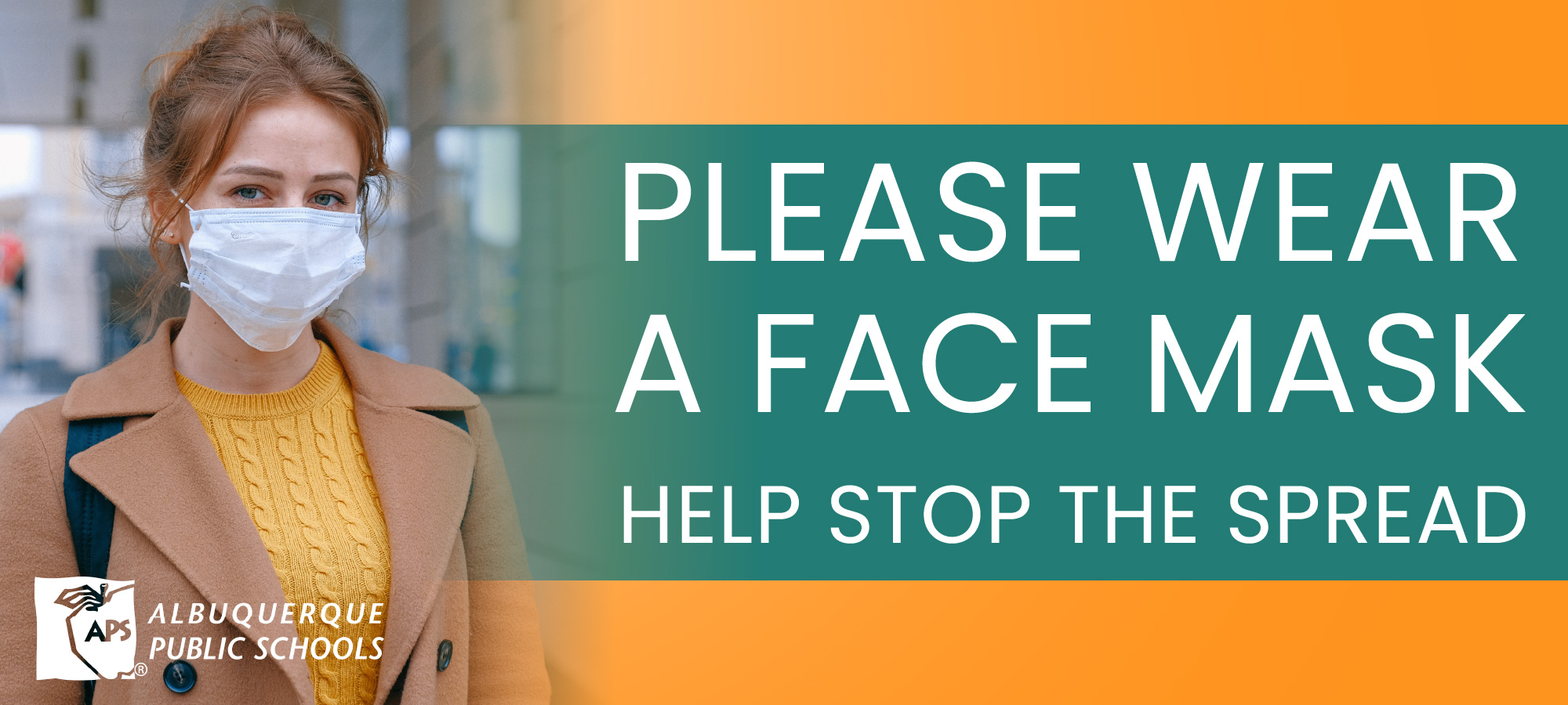 Please wear a face mask. Help stop the spread.