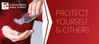 Sanitize. Protect yourself and others. Sanitize. Protect yourself and others.