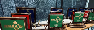 NMAA Awards on a table