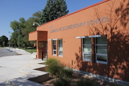 Comanche font entrance