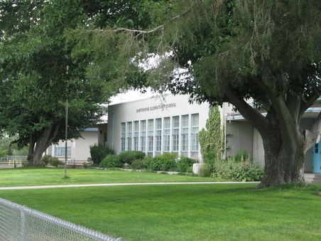 Hawthorne font entrance