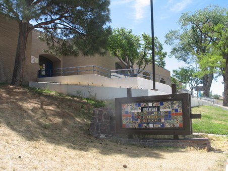 Longfellow Dual Language Magnet font entrance