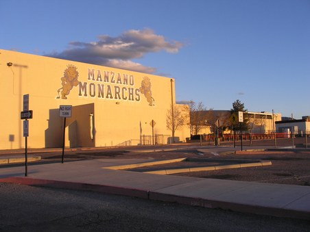 Manzano High School font entrance