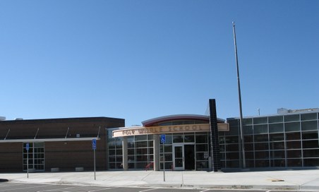 Polk font entrance