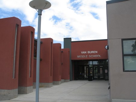 Van Buren font entrance