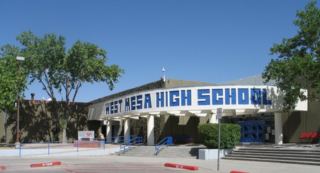 West Mesa High School font entrance