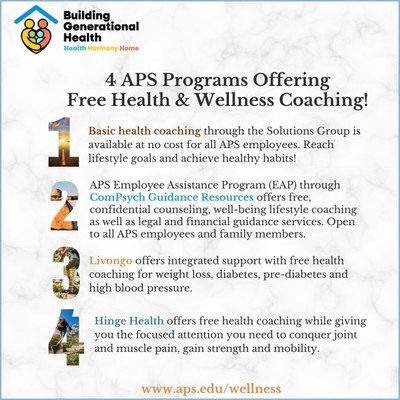 4 health coaching resources 4 health coaching resources offered through APS benefits and wellness