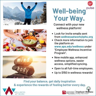pictures with description of new wellness incentive program.