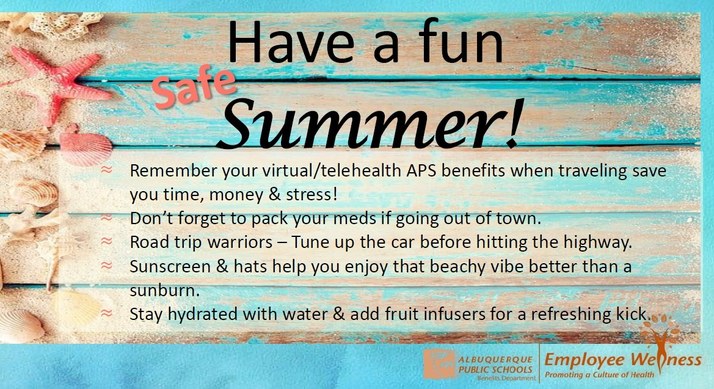 Summer safety graphic