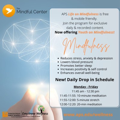 Life on mindfulness with line on Youth on Mindfulness program. 