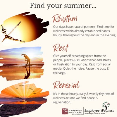 Rythm rest and renewal