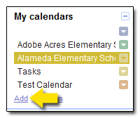 Add New Calendar