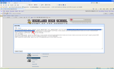 paste html ahref code