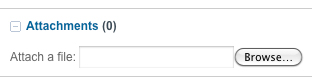Browse and attach file