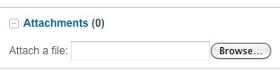 Browse and attach file