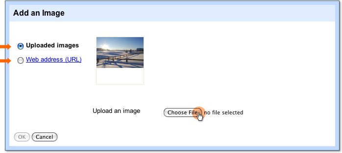 choose image file