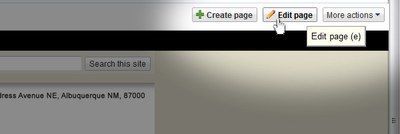 Click edit page