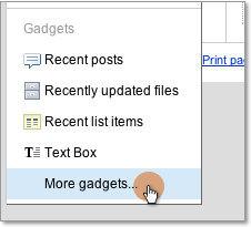 More gadgets