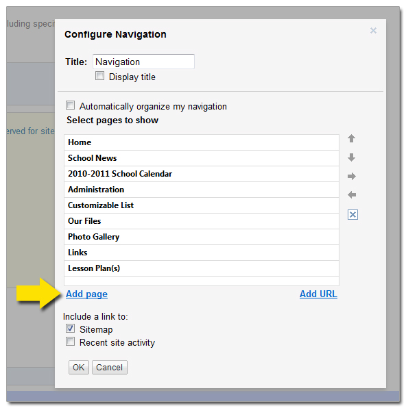 Configure Navigation