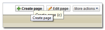 Create a new page