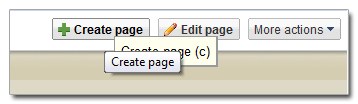 Create a new page