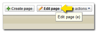 Click Edit Page